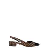 Veronica Beard - Cecile Plaid Cap - Toe Slingback