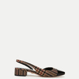 Veronica Beard - Cecile Plaid Cap - Toe Slingback