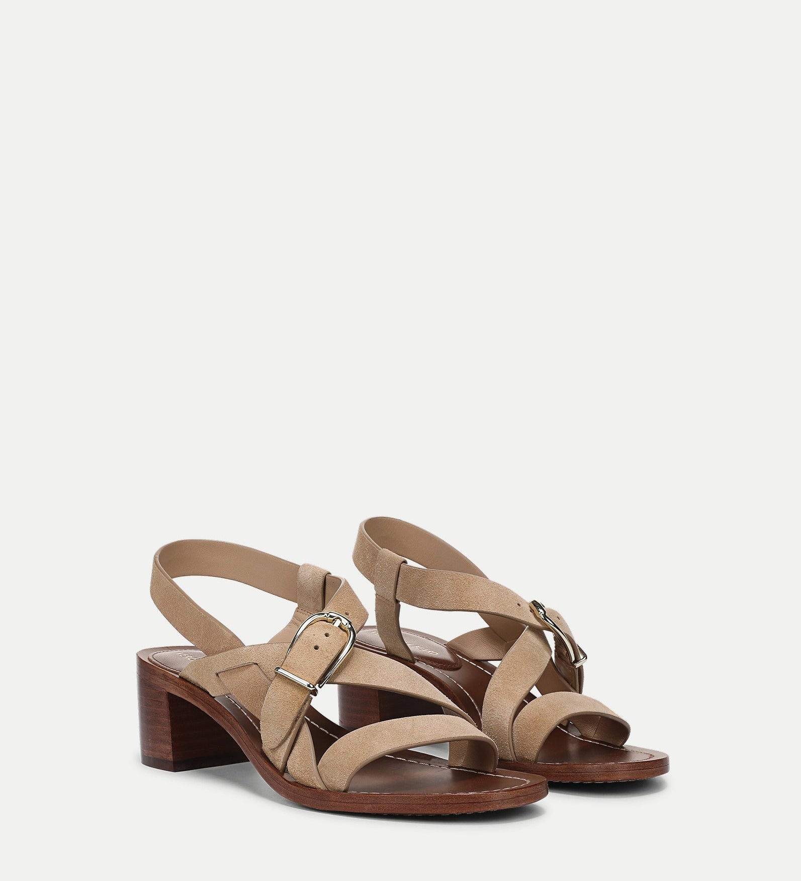 Veronica Beard - Etta Suede Mid - Heel Sandal