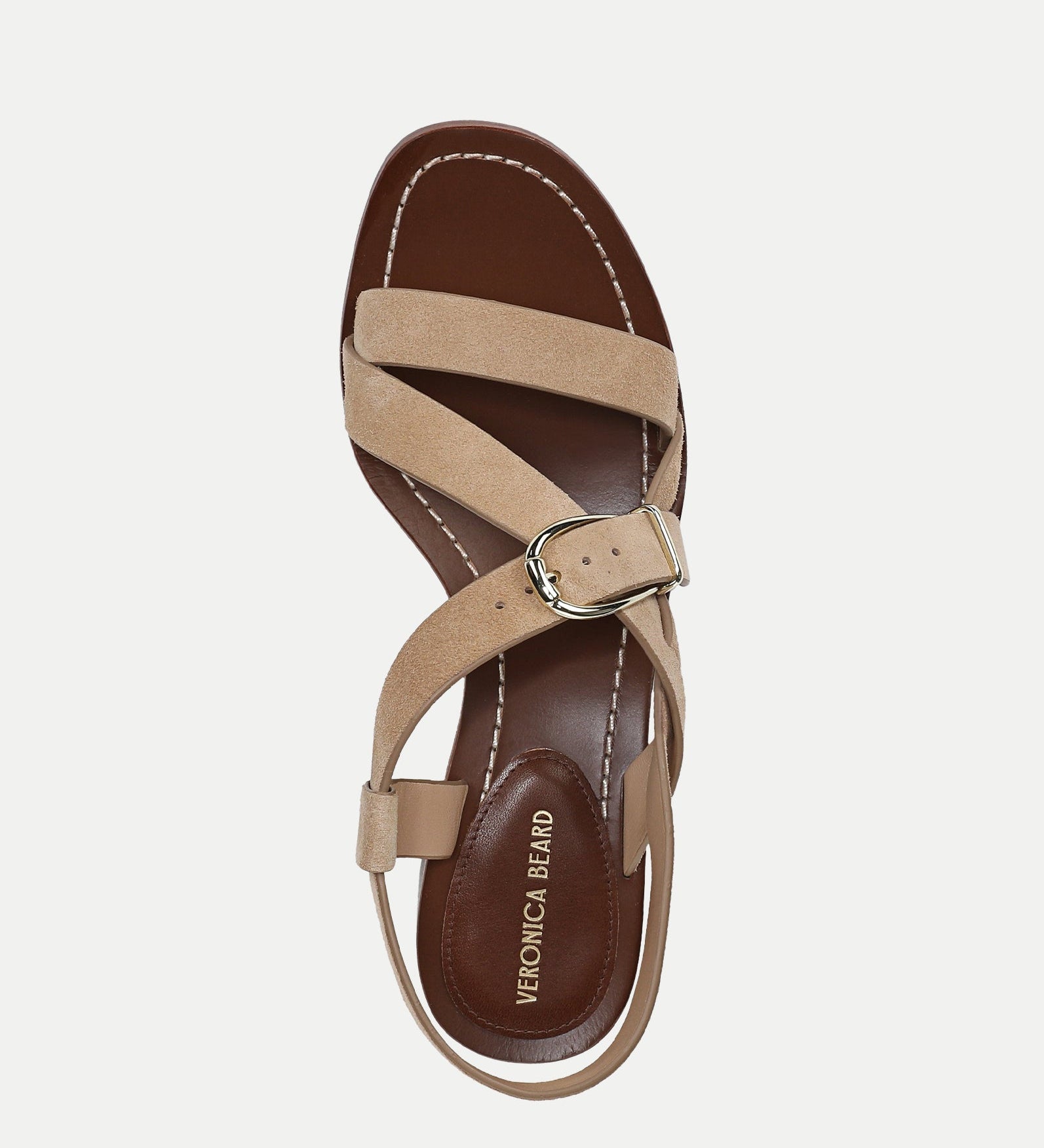 Veronica Beard - Etta Suede Mid - Heel Sandal