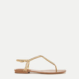 Veronica Beard - Amelia T-Strap Metallic Sandal