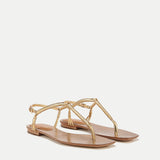 Veronica Beard - Amelia T-Strap Metallic Sandal
