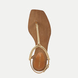 Veronica Beard - Amelia T-Strap Metallic Sandal