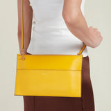 Metier - Incognito Clutch Nappa Plongè Calfskin Izamal Yellow
