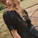 DÔEN - IDELLA TOP -- BLACK