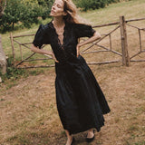 DÔEN - IDELLA TOP -- BLACK