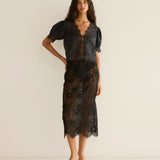 DÔEN - IDELLA TOP -- BLACK