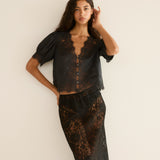 DÔEN - IDELLA TOP -- BLACK