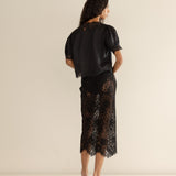 DÔEN - IDELLA TOP -- BLACK