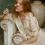 DOEN - IDELLA TOP - - CANDLELIGHT