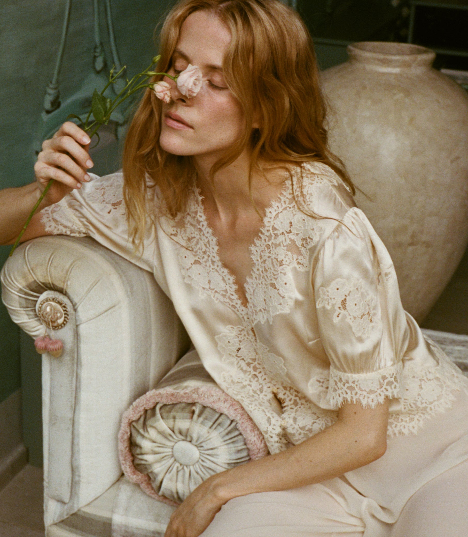 DOEN - IDELLA TOP - - CANDLELIGHT