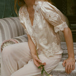 DOEN - IDELLA TOP - - CANDLELIGHT