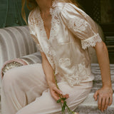 DOEN - IDELLA TOP - - CANDLELIGHT
