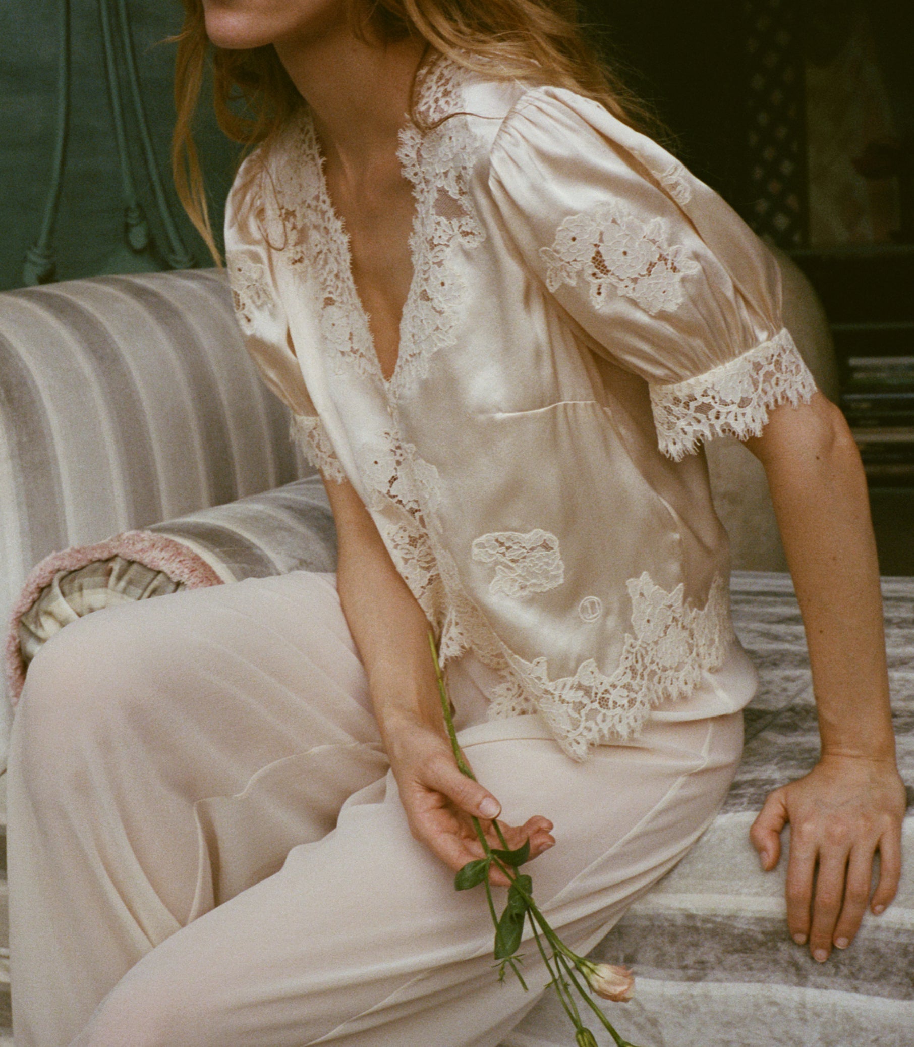 DOEN - IDELLA TOP - - CANDLELIGHT