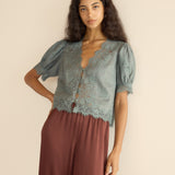 DÔEN - IDELLA TOP -- LAGOON