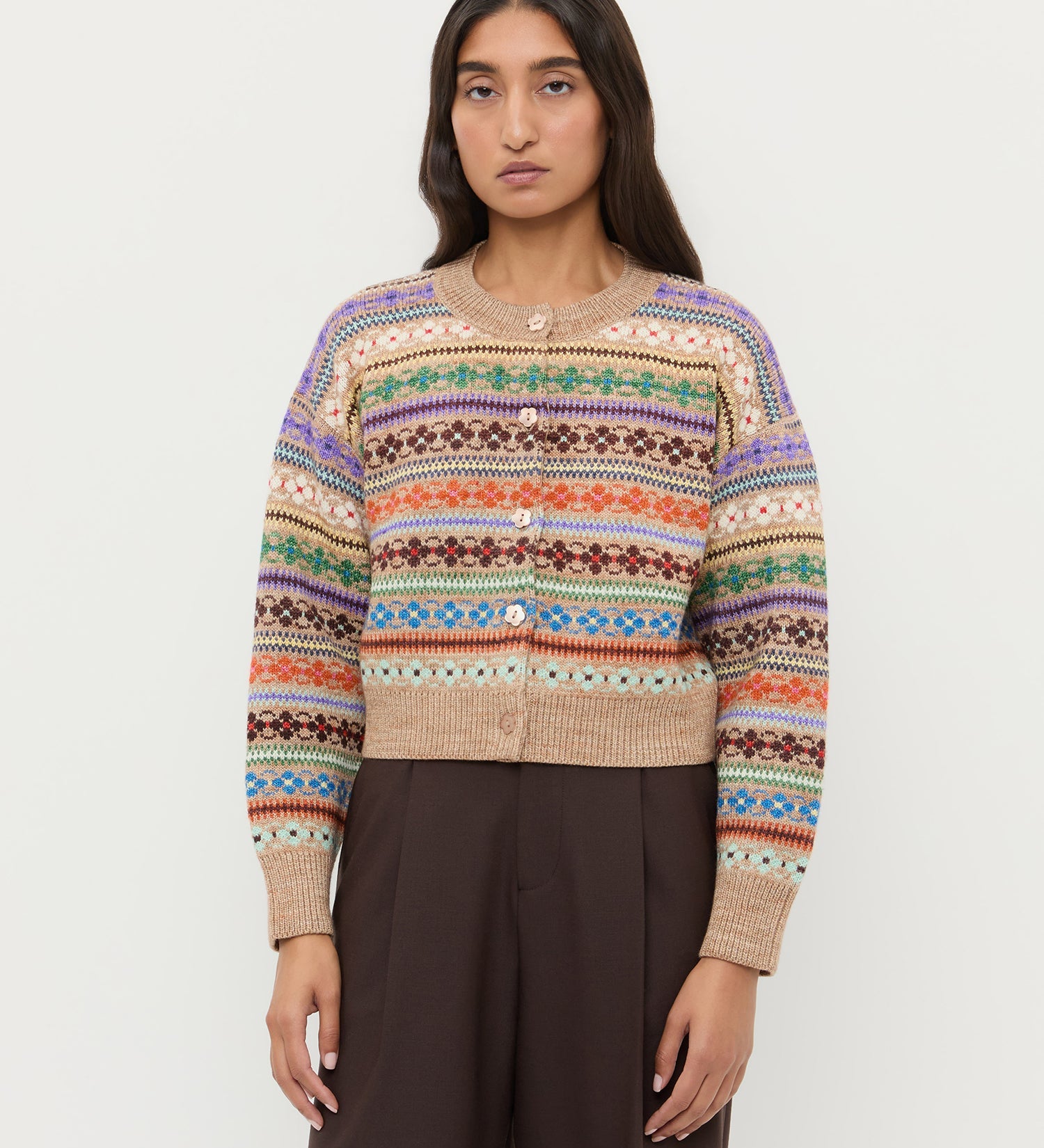 Loeffler Randall - Idris Intarsia Cardigan
