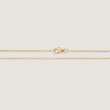 Kinn - Asymmetrical Single Initial Necklace Diamond