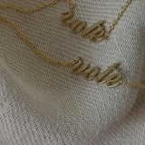 Kinn - Vote Nameplate Necklace Gold