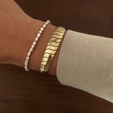 Kinn - Esme Fancy Shape Tennis Bracelet 4ctw Yellow Gold