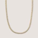 Kinn - Diana Tennis Necklace Diamond 6.20ctw Yellow Gold