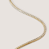 Kinn - Petite Diana Tennis Necklace Diamond 5.0ctw Yellow Gold