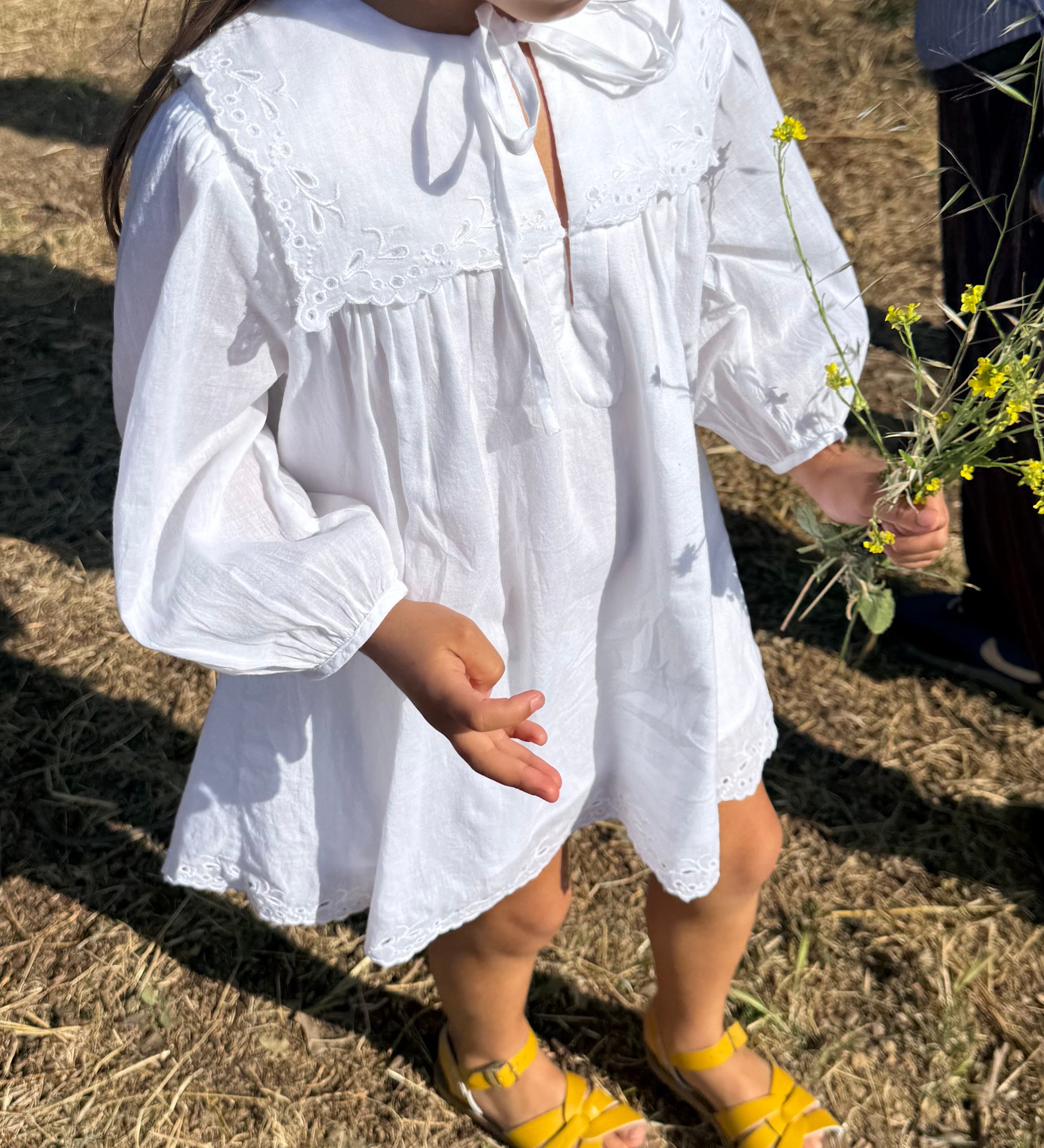 Ciao Lucia - Ciao Bambini Jonita White Voile Dress