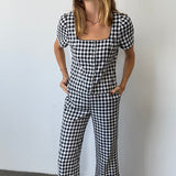 Ciao Lucia - Nadia Gingham Top