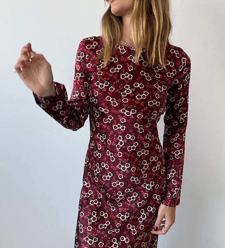 Ciao Lucia - Gaia Ruby Silk Dress