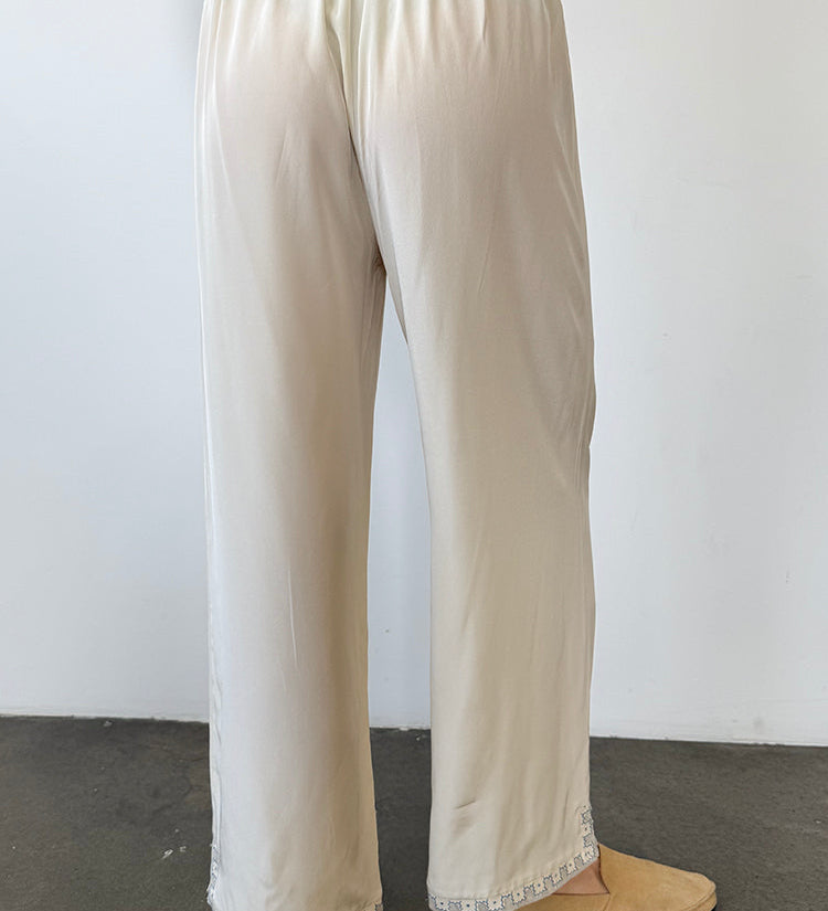Ciao Lucia - Dita Pant Ivory Silk