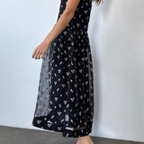 Ciao Lucia - Mariella Black Organza Dress