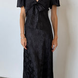 Ciao Lucia - Brunello Black Jacquard Dress