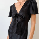 Ciao Lucia - Brunello Black Jacquard Dress