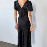 Ciao Lucia - Brunello Black Jacquard Dress