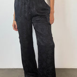 Ciao Lucia - Marceau Black Jacquard Pant