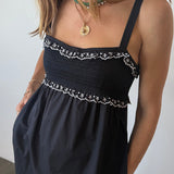 Ciao Lucia - Dalla Black Cotton Dress