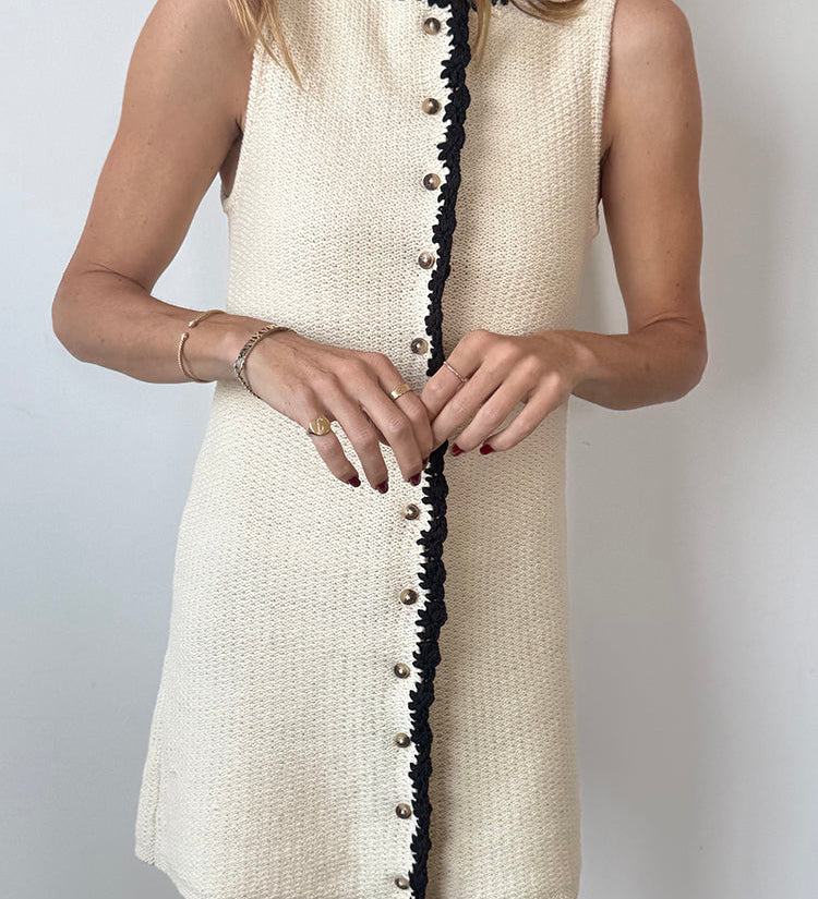 Ciao Lucia - Lalia Ivory Knit Dress
