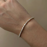 Kinn - Esme Fancy Shape Tennis Bracelet 4ctw Yellow Gold