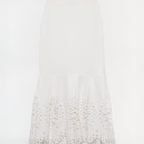 Simkhai - Eveletta Embroidered Knit Midi Skirt