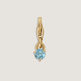 Kinn - Ma-eum Birthstone Charm Blue Topaz