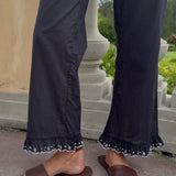 Ciao Lucia - Kaja Black Cotton Voile Pant