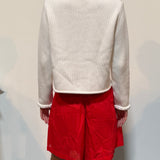Ciao Lucia - Doris White Cotton Sweater