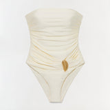Simkhai - Lorena Shell Strapless One Piece