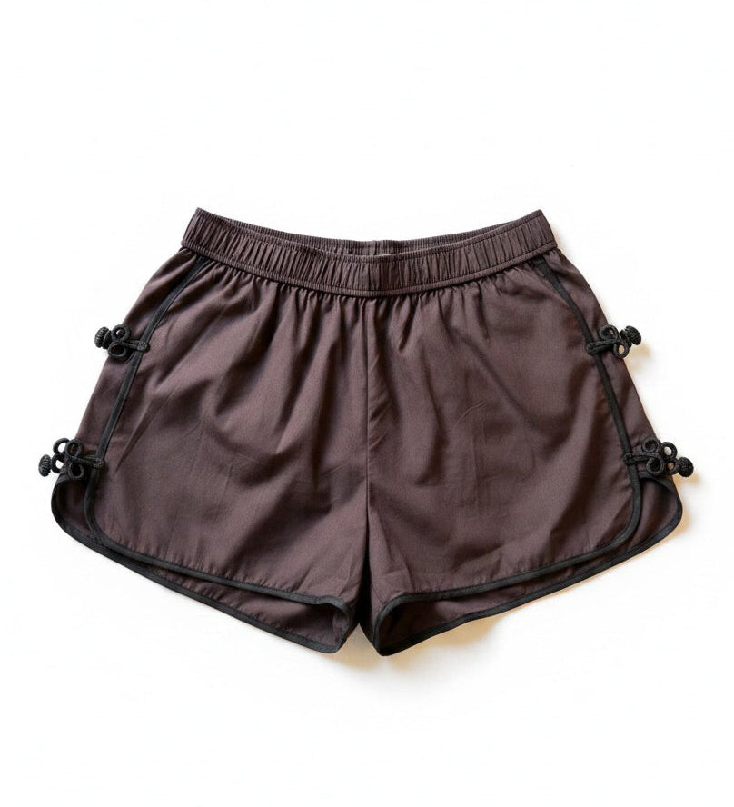 Ciao Lucia - Bibbi Brown Poplin Short
