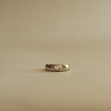 Kinn - Vintage Diamond Heart Dome Ring