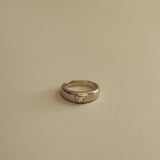 Kinn - Vintage Diamond Heart Dome Ring