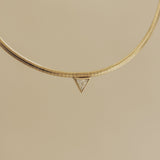 Kinn - Vintage Heirloom Triangle Diamond Necklace
