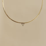 Kinn - Vintage Heirloom Triangle Diamond Necklace