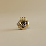 Kinn - Vintage Heart Bold Pavé Pendant 18K