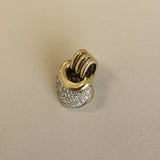 Kinn - Vintage Heart Bold Pavé Pendant 18K