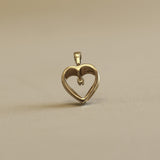 Kinn - Vintage Diamond Outline Heart Pendant